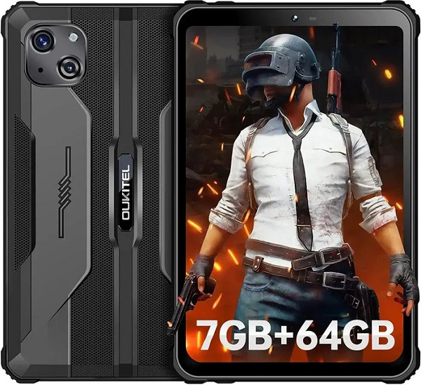 OUKITEL RT3 Rugged Tablet 8.0 inch LTE 64GB Black (4GB RAM)