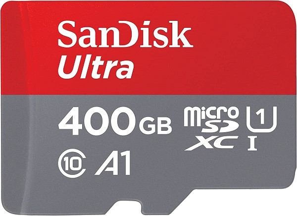 Sandisk 400GB A1 Ultra 98MB/s MicroSDHC with Adapter