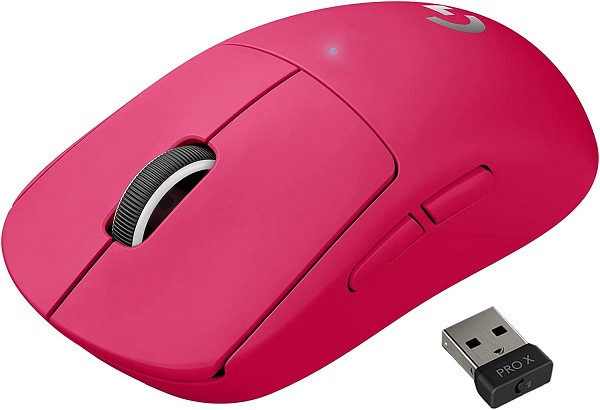 Logitech G PRO X Superlight Wireless Gaming Mouse Magenta (910-005959)