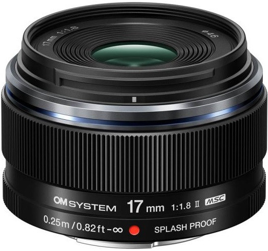 Olympus OM System M.Zuiko Digital 17mm f/1.8 II Lens (Black)