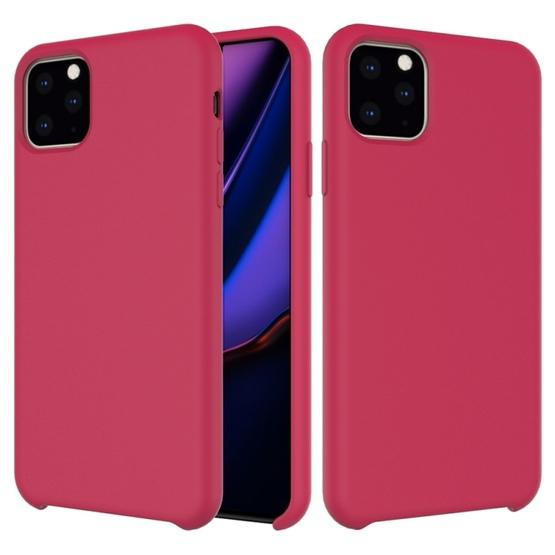 Etoren Eu Solid Color Liquid Silicone Shockproof Case For Iphone 11 Pro Max Rose Red Ofertas Online