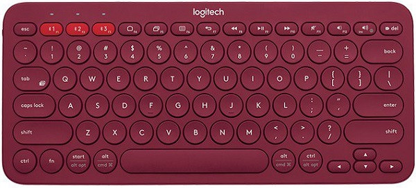 Logitech K380 Bluetooth Keyboard Red