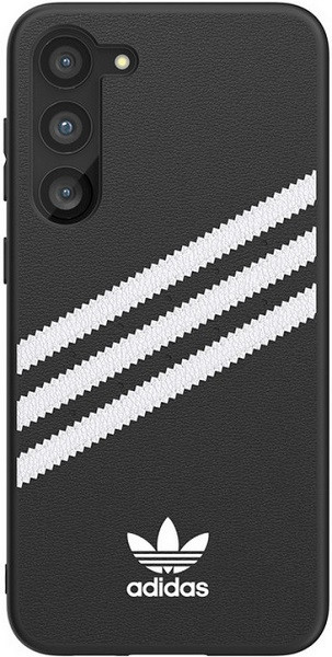 Goteo Ordenador portátil el viento es fuerte Adidas Samsung Galaxy S23 3 Stripes Case Black