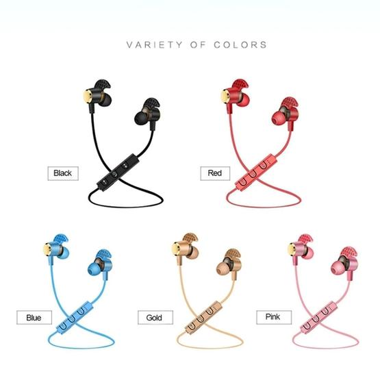 KIN-88 In-Ear Wire Control Sport Wireless Bluetooth Earphones (Magenta)