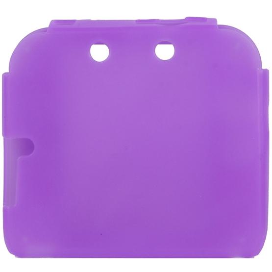 Pure Color Ultra Thin Silicone Case for Nintendo 2DS(Purple)