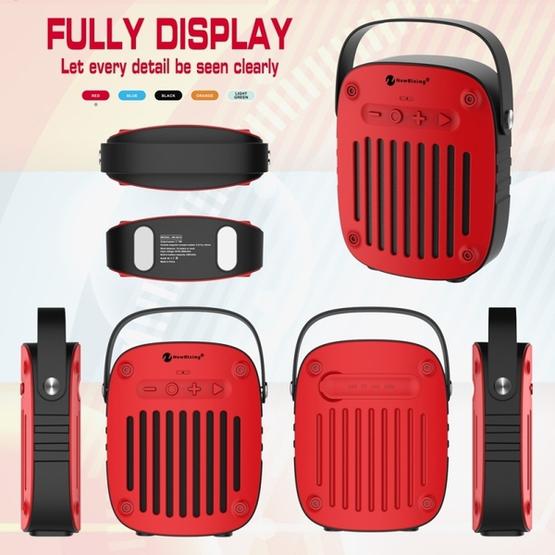 NewRixing NR-4014 Outdoor Portable Hand-held Bluetooth Speaker Orange